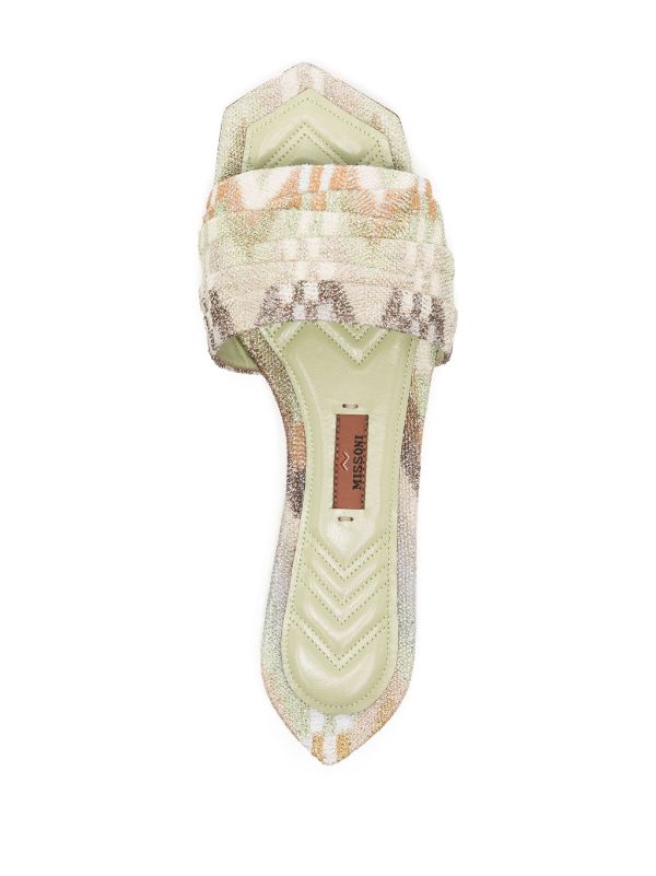 Gia Metalic Lurex Mules - Missoni - Liberty Shoes Australia