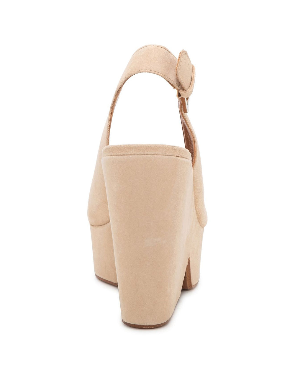 Dylan Nude Suede Platform Sandals - Clergerie - Liberty Shoes Australia