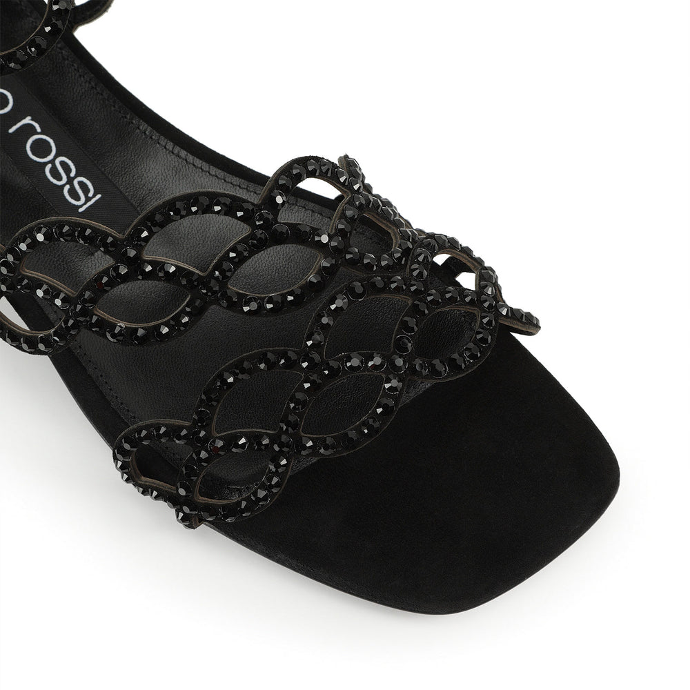 Sr Mermaid Crystal Sandals - SERGIO ROSSI - Liberty Shoes Australia