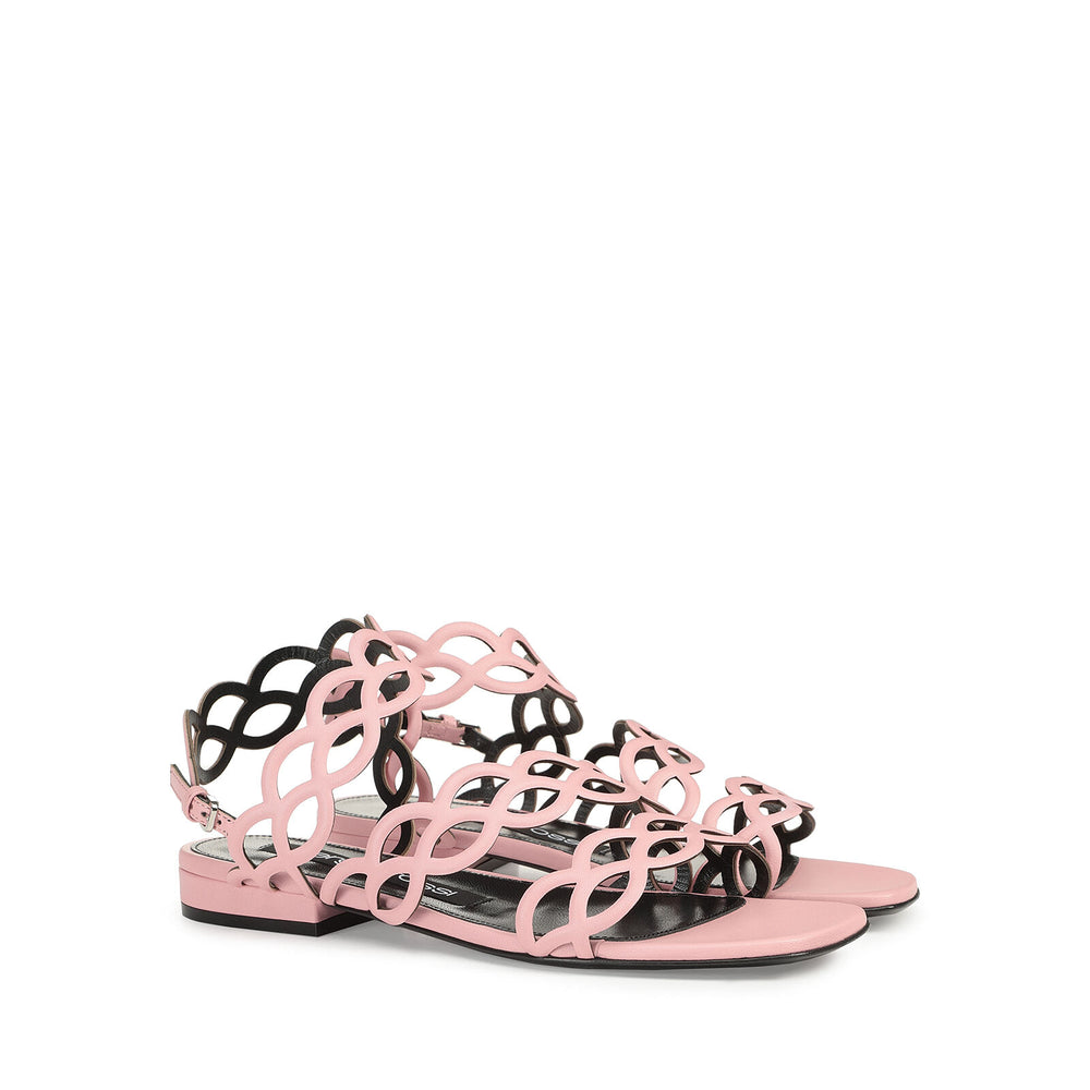 Sr Mermaid Pink Sandals - SERGIO ROSSI - Liberty Shoes Australia