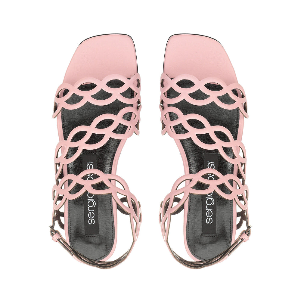 Sr Mermaid Pink Sandals - SERGIO ROSSI - Liberty Shoes Australia