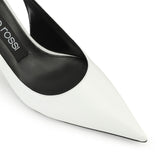 SR Nora White Sling Back 060 Pumps