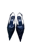 Trifora Navy Slingback