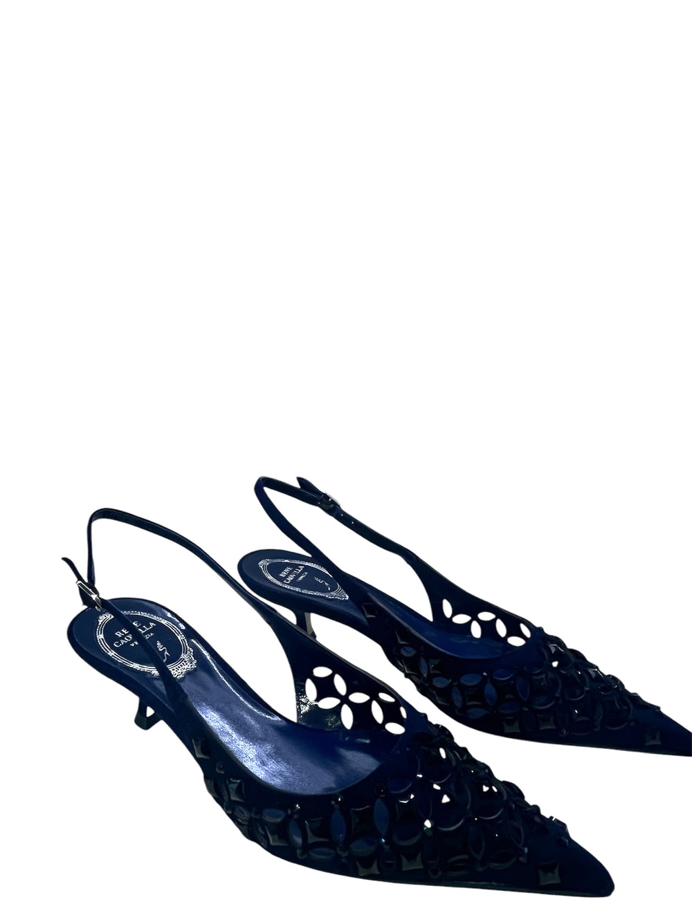 Trifora Navy Slingback