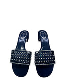 Ginger Navy Strass Slingback