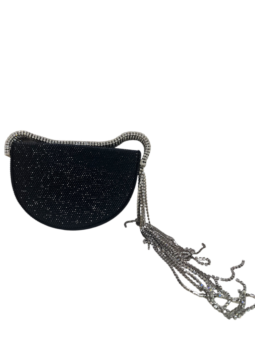 Gabi Satin Black and Jet Bag