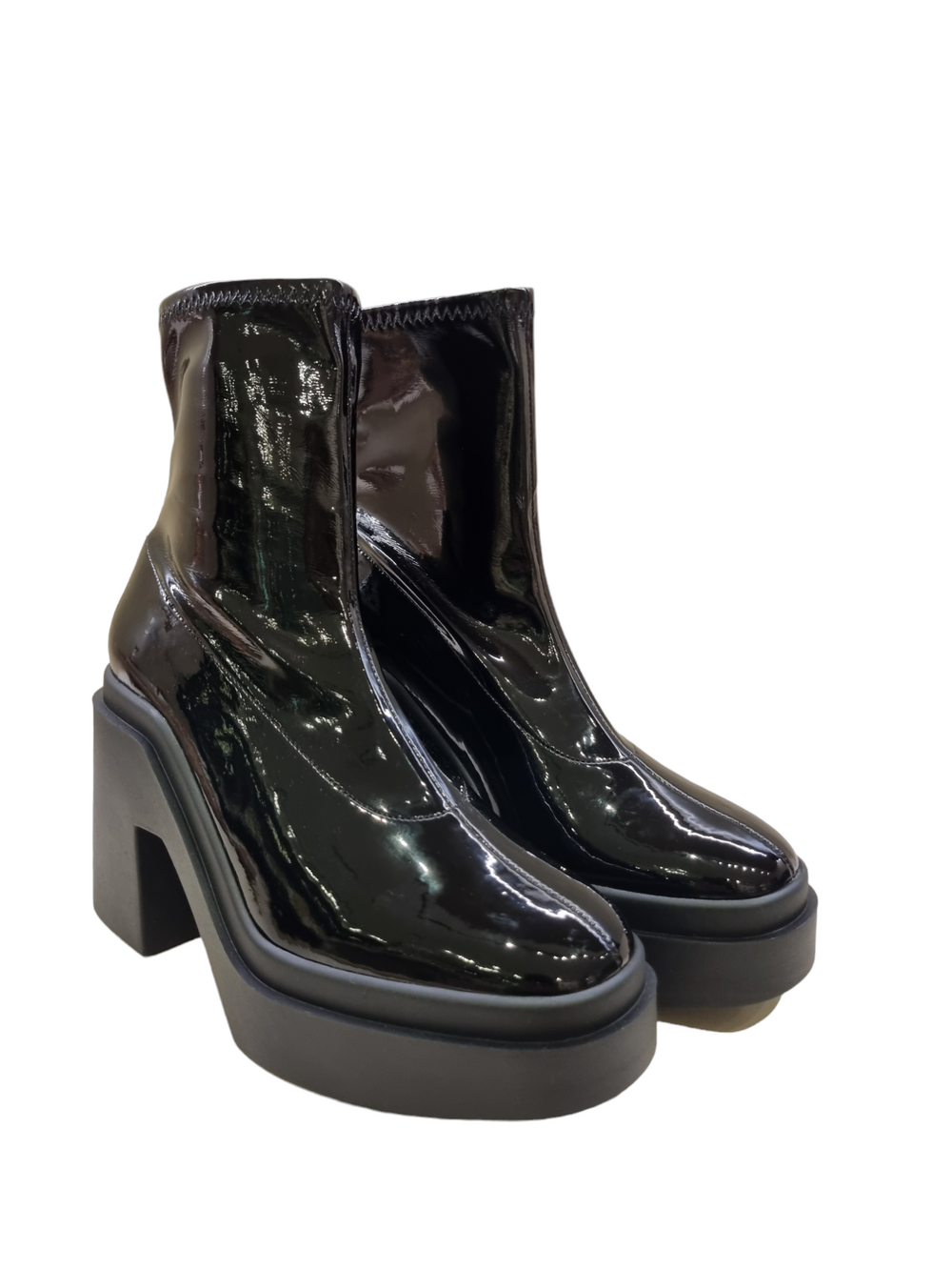 Nina Patent Black Boots - Clergerie - Liberty Shoes Australia