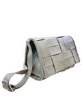 Feronia Twist Grey Shoulder Bag - Themoire - Liberty Shoes Australia