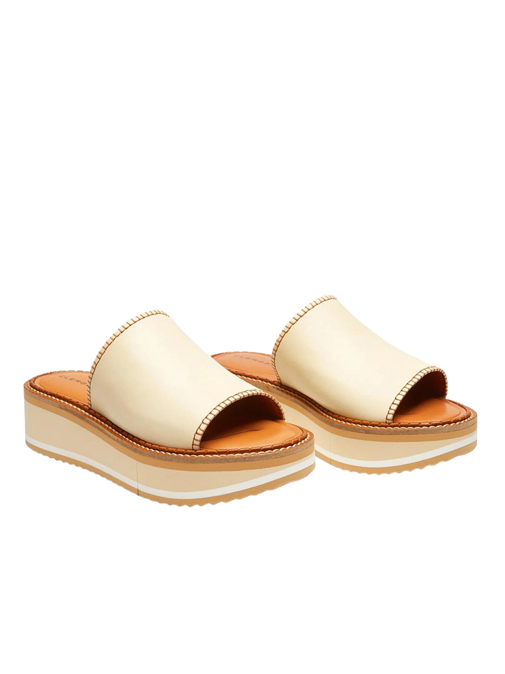 Fast Ivory Mule Sandals - Clergerie - Liberty Shoes Australia