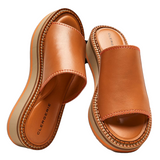 Fast Tan Mule Sandals - Clergerie - Liberty Shoes Australia