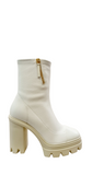 Kokebi White Ankle Boots - GIUSEPPE-ZANOTTI - Liberty Shoes Australia