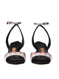 Sicilia Black Suede Sandals - Missoni - Liberty Shoes Australia