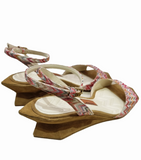 Sicilia Beige Suede Lurex  Sandals - Missoni - Liberty Shoes Australia