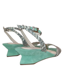 Sicilia Mint Lurex Sandals - Missoni - Liberty Shoes Australia