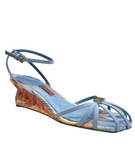 Amber Blue Suede Sandals - Missoni - Liberty Shoes Australia