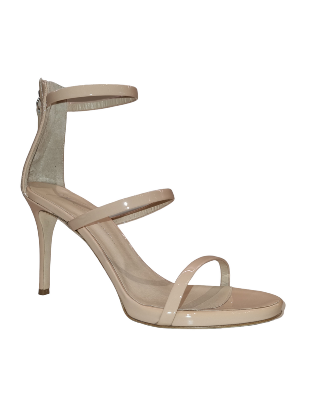 Harmony Nude Patent Sandals - GIUSEPPE-ZANOTTI - Liberty Shoes Australia