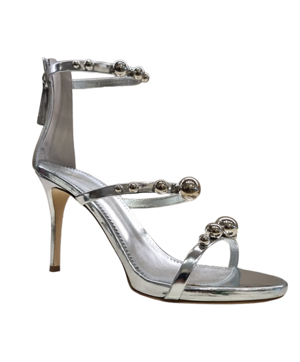 Harmony Silver Sandals - GIUSEPPE-ZANOTTI - Liberty Shoes Australia