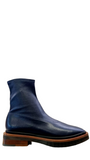 Bailey Navy Leather Boots - Clergerie - Liberty Shoes Australia