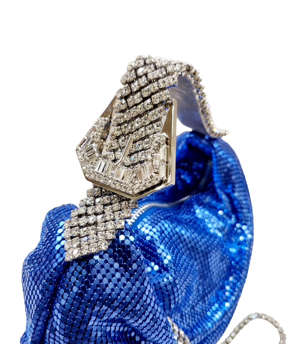 Jill Cobalt Blue Mesh Bag - GEDEBE - Liberty Shoes Australia