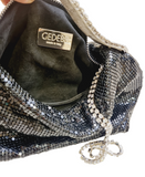 Jill Black Mesh Metal Bag