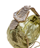 Jill Lime Mesh Metal Bag - GEDEBE - Liberty Shoes Australia