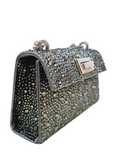 Sophie Mini Grey Crystal Bag - GEDEBE - Liberty Shoes Australia