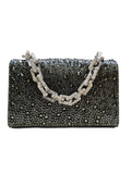 Sophie Mini Grey Crystal Bag - GEDEBE - Liberty Shoes Australia