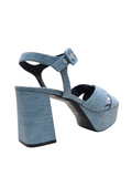 Sr Alicia Denim Platform Sandals - Sergio Rossi - Liberty Shoes Australia