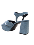 Sr Alicia Denim Platform Sandals - Sergio Rossi - Liberty Shoes Australia