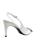 Sr1 White With Black Toe Sling-back - Sergio Rossi - Liberty Shoes Australia