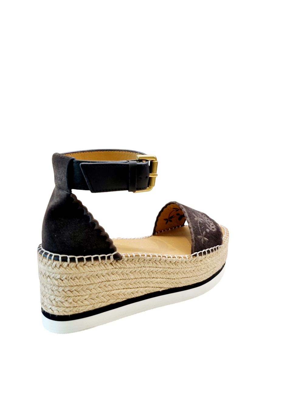 Glyn Platform Brown Espadrille - SEE BY CHLOE - Liberty Shoes Australia