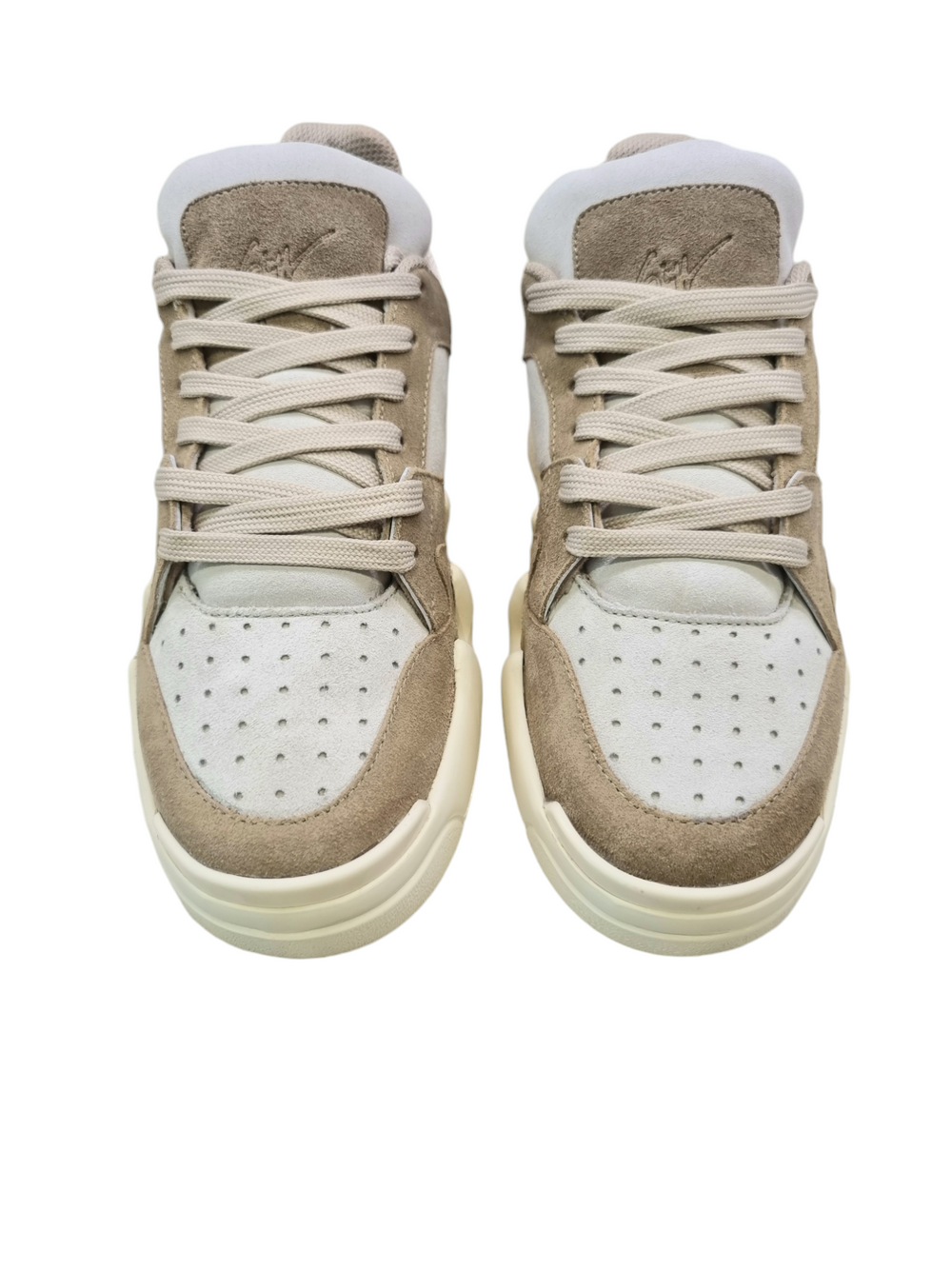 Talon Beige Suede Sneakers - GIUSEPPE-ZANOTTI - Liberty Shoes Australia