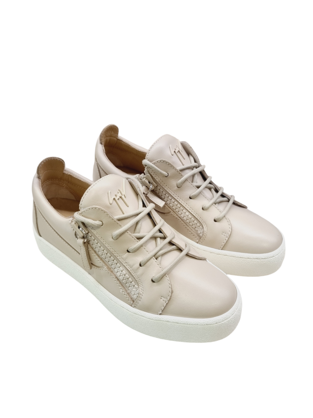 May Lond Nude Leather Sneaker - GIUSEPPE-ZANOTTI - Liberty Shoes Australia