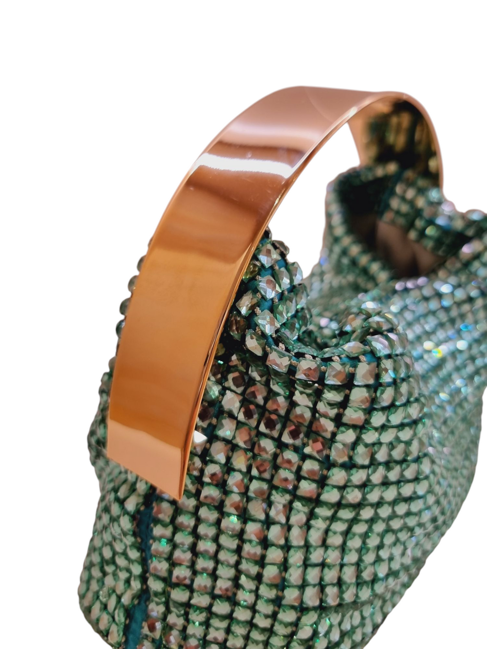 Clo Crystal Net Peridot Bag (carryover style)