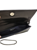 Envelope Eco Suede Black Bag