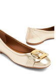 Chany Gold Leather Ballet - SEE BY CHLOE - Liberty Shoes Australia