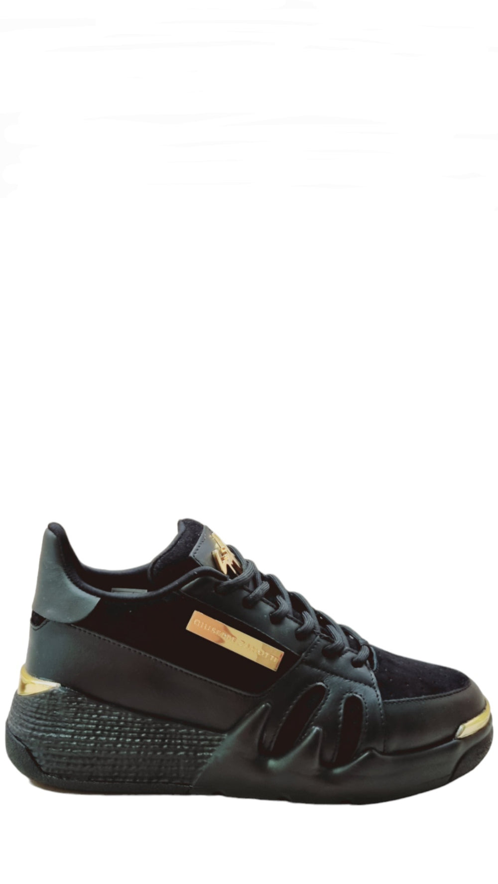 Talon Black Leather Sneakers - GIUSEPPE-ZANOTTI - Liberty Shoes Australia