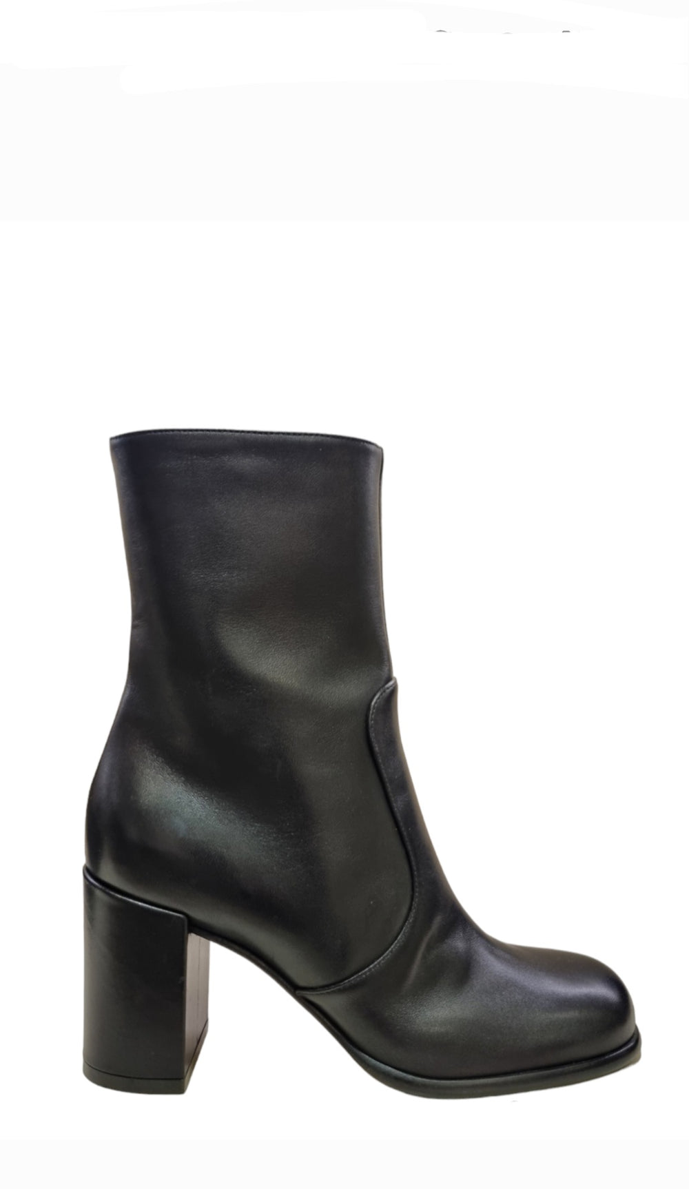 SR Aden Black Leather Ankle Boots - SERGIO ROSSI - Liberty Shoes Australia