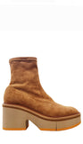 Albane Tan Stretch Boots - Clergerie - Liberty Shoes Australia