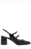 Banana Black Patent Slingbacks - Carel Paris - Liberty Shoes Australia