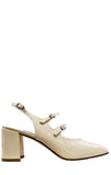 Banana Ivory Patent Mary Jane - Carel Paris - Liberty Shoes Australia