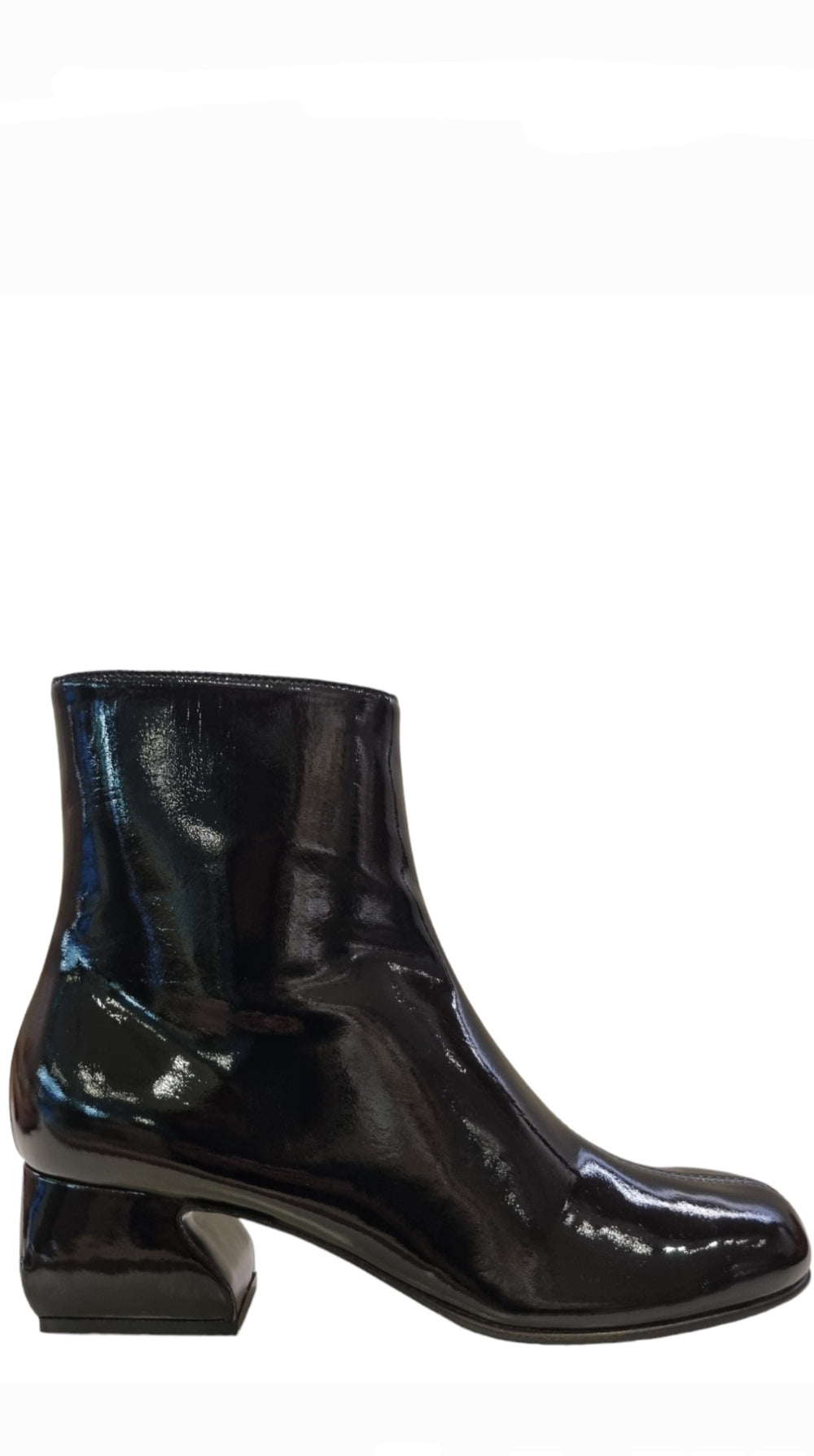 Si Rossi Black Patent Boots - SERGIO ROSSI - Liberty Shoes Australia