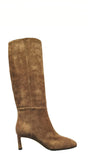 Sr Kim Beige knee-high Suede Boots - SERGIO ROSSI - Liberty Shoes Australia