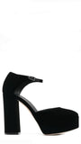 Newyork Suede Black Platform Pumps - GIUSEPPE-ZANOTTI - Liberty Shoes Australia