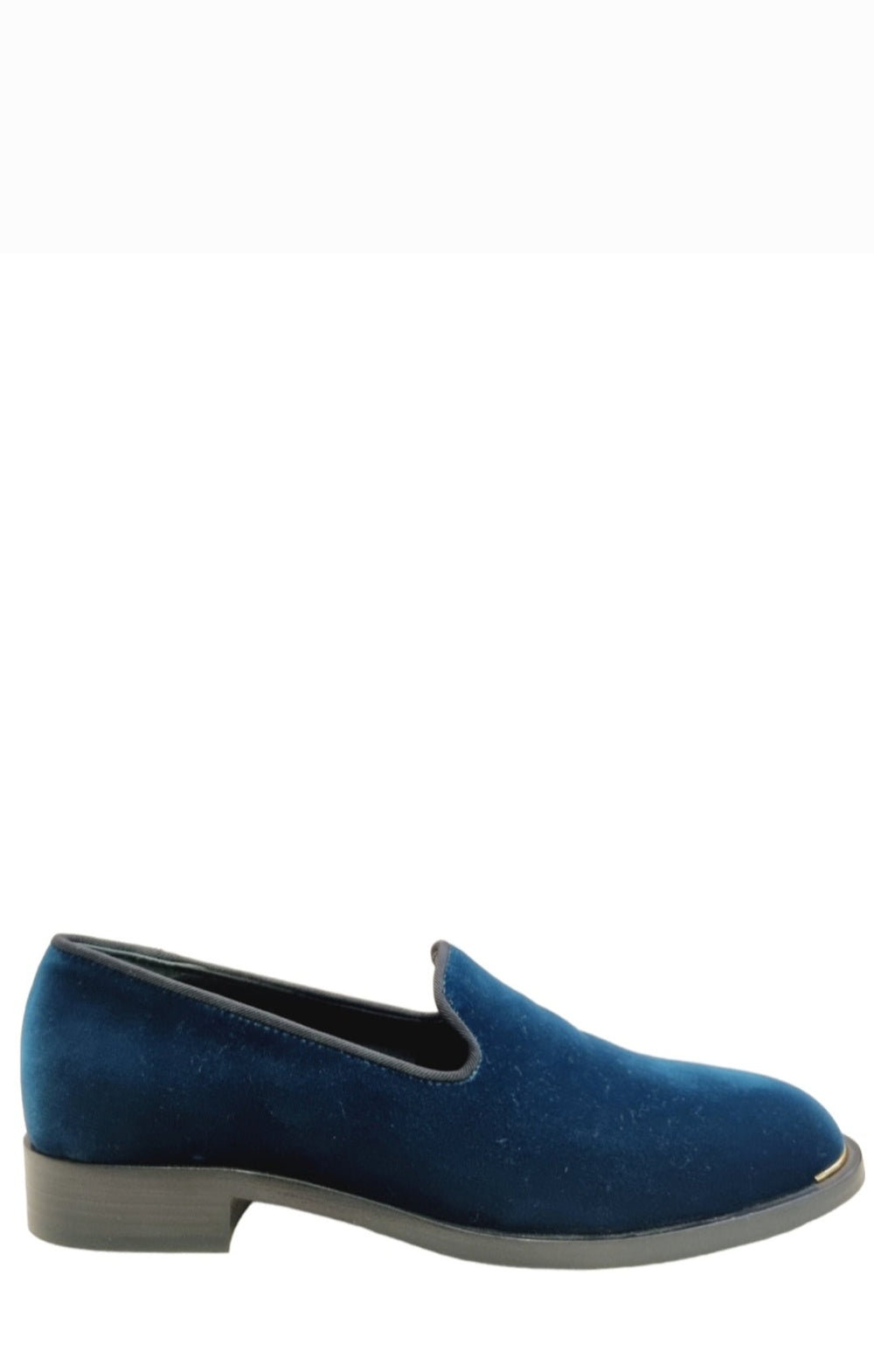 Lyidia Teal Velvet Loafers - GIUSEPPE-ZANOTTI - Liberty Shoes Australia