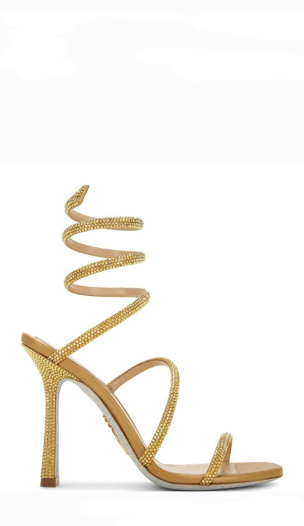 Cleo Gold Crystal Sandals - Rene Caovilla - Liberty Shoes Australia