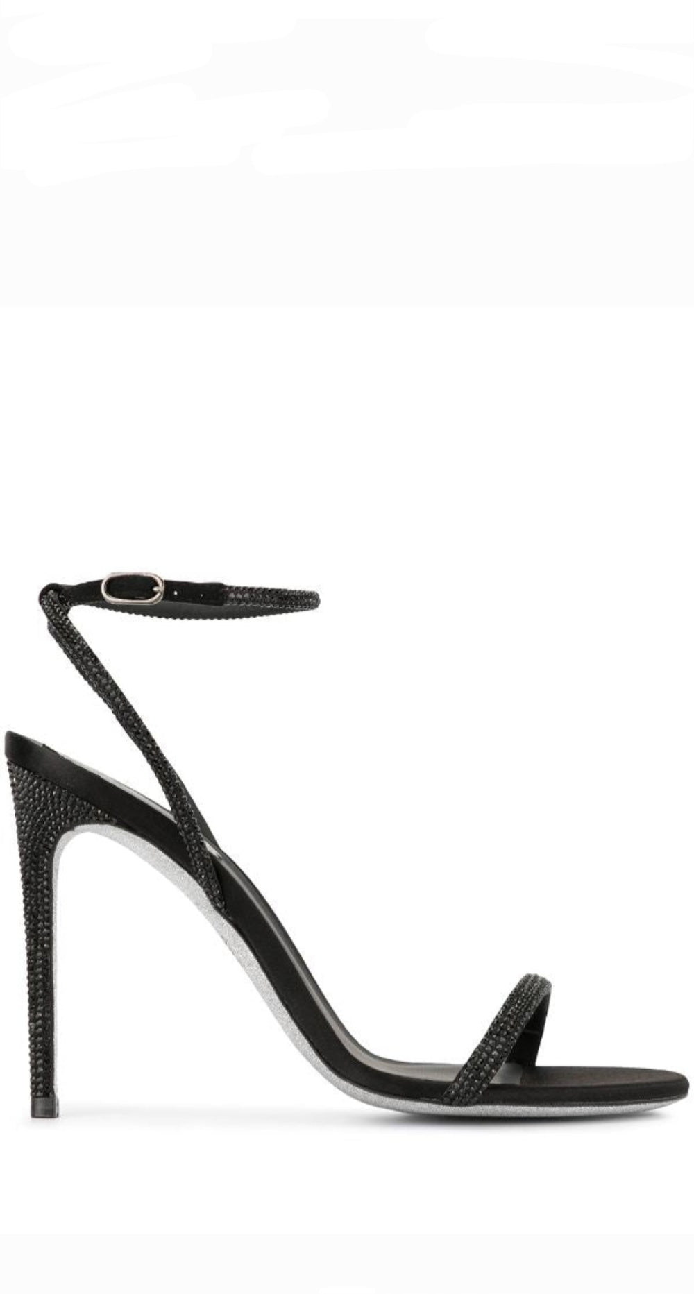 Ellabrita Black Crystal Sandals - Rene Caovilla - Liberty Shoes Australia