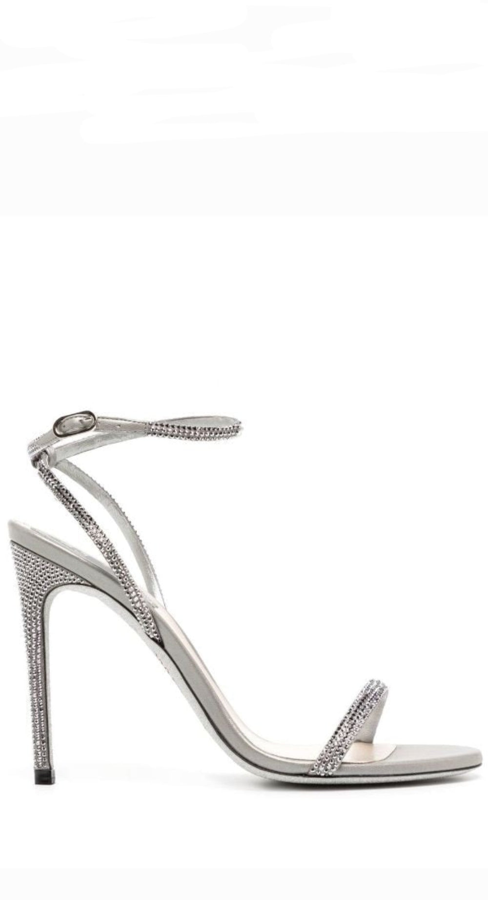 Ellabrita Silver Crystal Sandals - Rene Caovilla - Liberty Shoes Australia