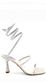 Cleo Silver Strass Crystals Sandals - Rene Caovilla - Liberty Shoes Australia