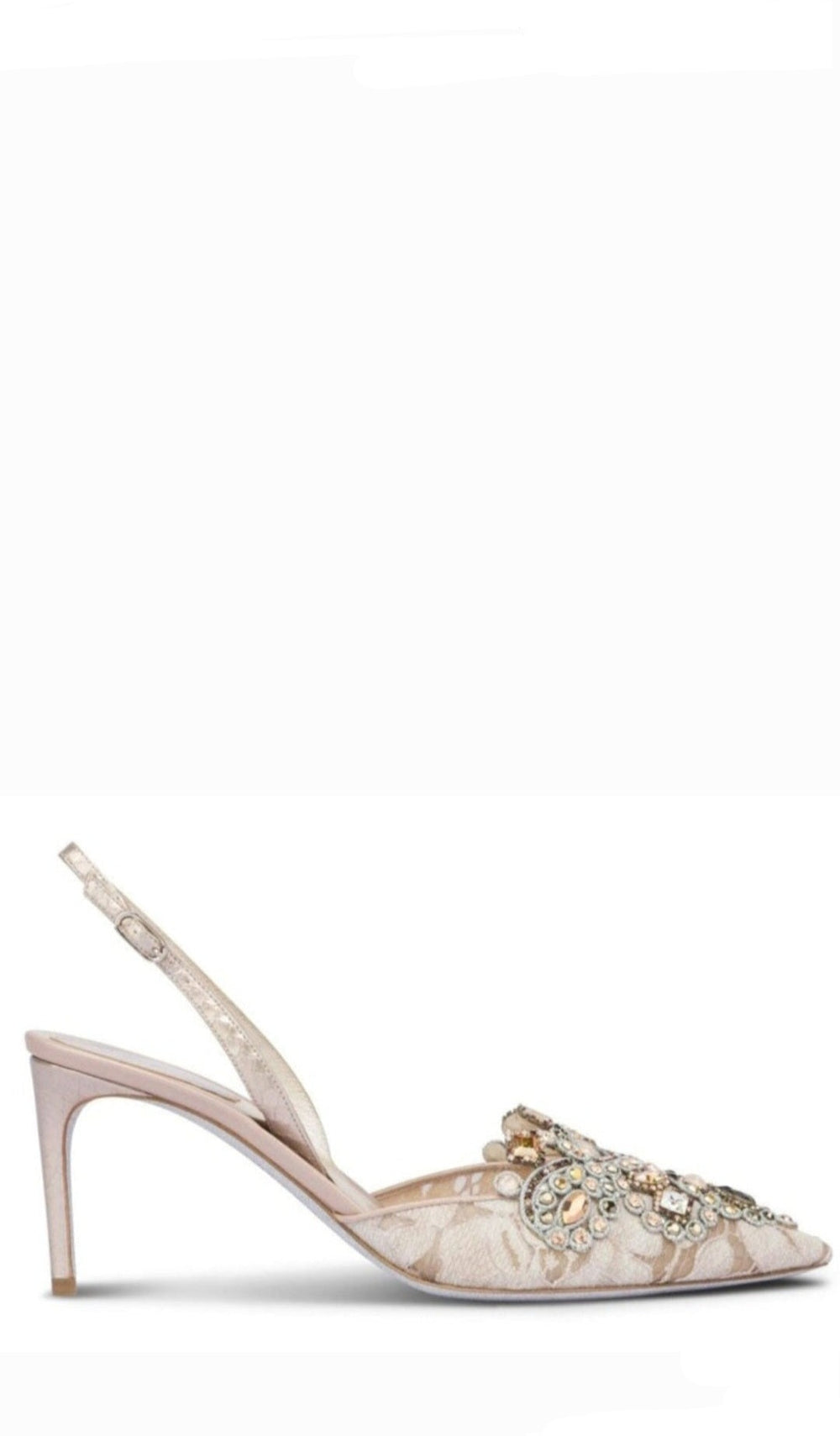 Veneziana Beige 075 Sling-Back Sandals - Rene Caovilla - Liberty Shoes Australia